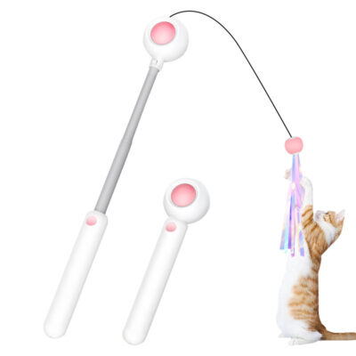 587632665 Gravitational Pet Laser Cat Cudgel Cat Feather Replacement Can Add Cat Mint Pet Supplies Kitten Toys