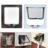 587635441 Dog Cat lock Flap Door ABS durable Puppy Pet Door 4 Way Security Lock Gate indoor use Pet Supplies