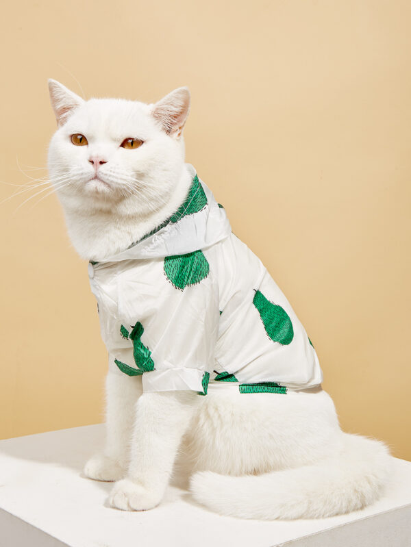 Summer New Pet Cat Supplies Shirt Dog Sun Protection Clothing With Hood Thin Section Breathable Fruit Printing Sun Protection Clothing