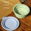 587691018 Dog Feeders Folding Silicone Bowl Outdoor Travel Foldable Portable Cat Dog Food Water Container Feeding Tray Bowl Pet Supplies
