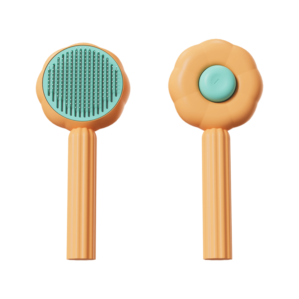 New Sunflower Pet Comb Cat Comb Pet Brush Pet Self-Cleaning Needle Comb Pet Hair Remover Pet Comb