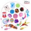 New Pet Toy Set Cat Toys Teaser Wand Mouse Supplies Multi-Style Combination