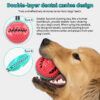 587691056 Dog Food Toys - Silicone Suction Interactive Chew Toy, Dental Cleaning Chew Brush for Puppy Teething & Pet Feeding Supplies