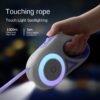587639676 Dog walking rope with LED light automatic retractable traction rope non gripping dog traction rope pet supplies