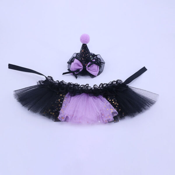 587813830 Little Pet Halloween Party Dress Up Supplies Guinea Pig Lizard Rabbit Hat Climbing Pet Kuromi Puffy Skirt