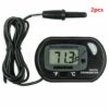 587690637 LCD Digital Aquarium Thermometer Fish Tank Water Temperature Meter Aquarium Temp Detector Fish Alarm Pet Supplies Tool Aquatic