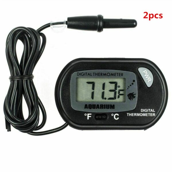 587690637 LCD Digital Aquarium Thermometer Fish Tank Water Temperature Meter Aquarium Temp Detector Fish Alarm Pet Supplies Tool Aquatic