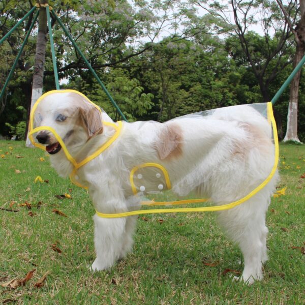 587632801 Pet Supplies Dog Raincoat Teddy Small And Medium-Sized Dogs New Transparent Plastic Fashion Poncho Pet Raincoat