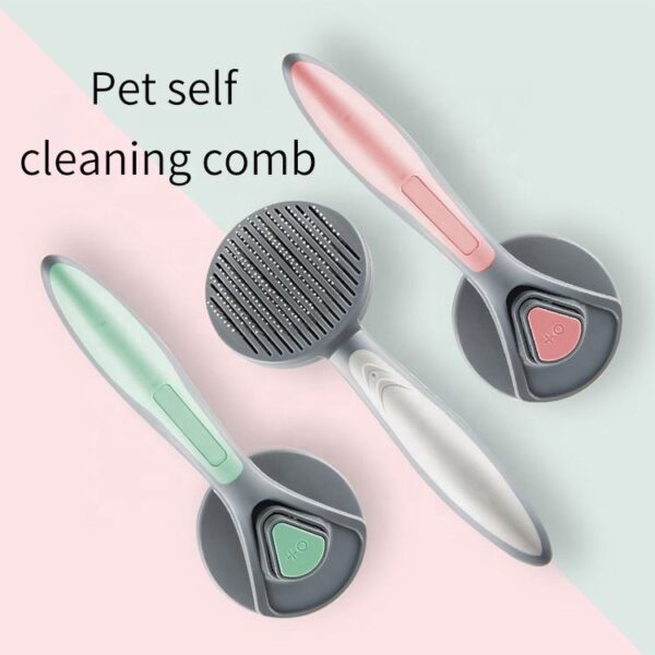 587690425 Pet Supplies Self-Cleaning Comb Cat Comb Dog Needle Comb Cat Hair Removal Comb Massage To Remove Floating Hair Brush