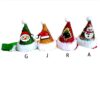 587639415 Pet Cat Dog Caps Cone Hat With Adjustable Strap Dog Christmas Headpiece Costume Cap Party Supplies