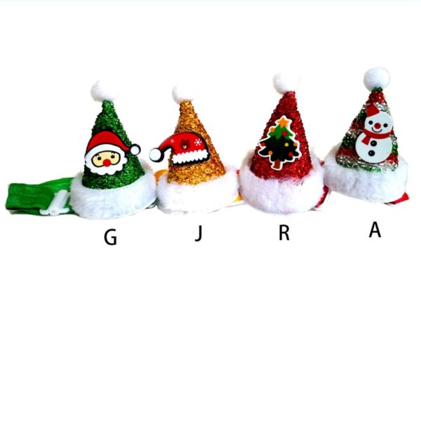 587639415 Pet Cat Dog Caps Cone Hat With Adjustable Strap Dog Christmas Headpiece Costume Cap Party Supplies
