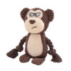587813872 Pet plush sound cotton rope toy fox frog pig dog interactive tug of war training supplies