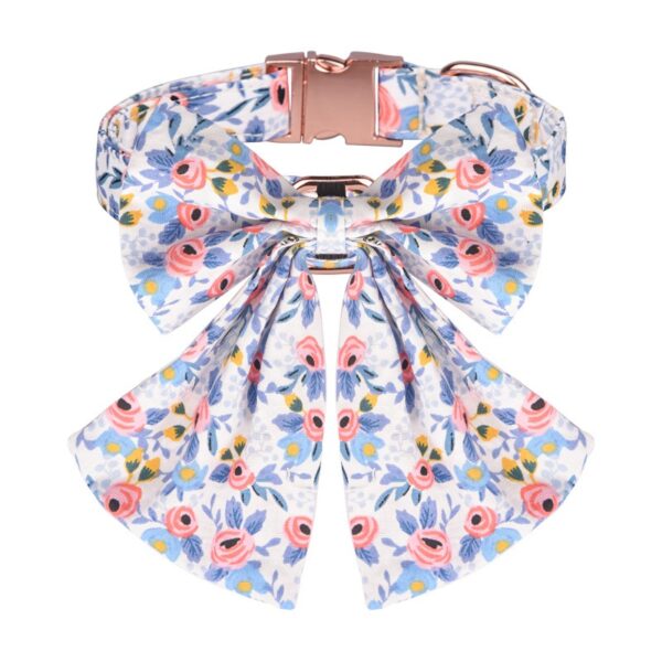 Sunflower Pet Collar Cotton Breathable Dog Collar Zou Ju Printed Neck Ring Pet Supplies