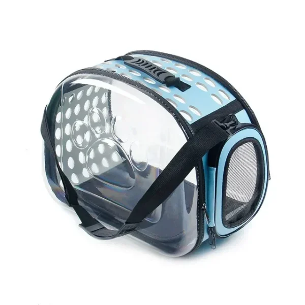 587813695 Pet Cat Carrier Bag Foldable Transparent Cage Portable Travel Breathable Cat Transport Bag Basket Backpack Handbag Pet Supplies