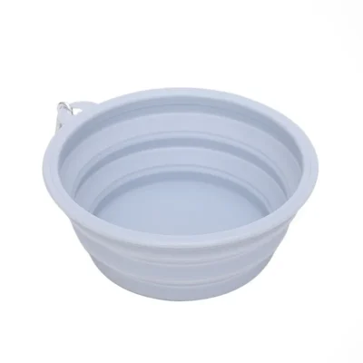 587691010 Dog Feeders Folding Silicone Bowl Outdoor Travel Foldable Portable Cat Dog Food Water Container Feeding Tray Bowl Pet Supplies