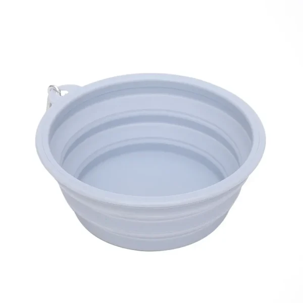 587691010 Dog Feeders Folding Silicone Bowl Outdoor Travel Foldable Portable Cat Dog Food Water Container Feeding Tray Bowl Pet Supplies