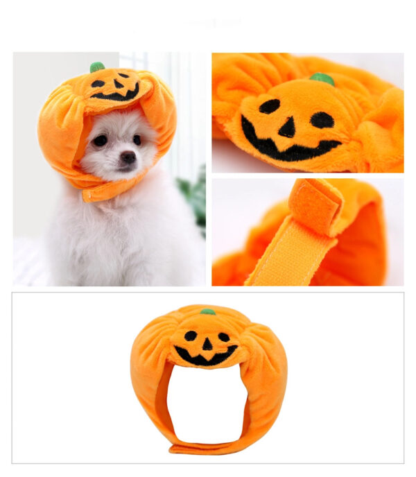 587639799 Pet Cat Dog Pumpkin Cat Hat Halloween Ghost Festival Decoration Headwear Supplies