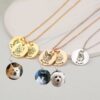 Pet sketch necklace portrait cat puppy pet DIY engraving keychain