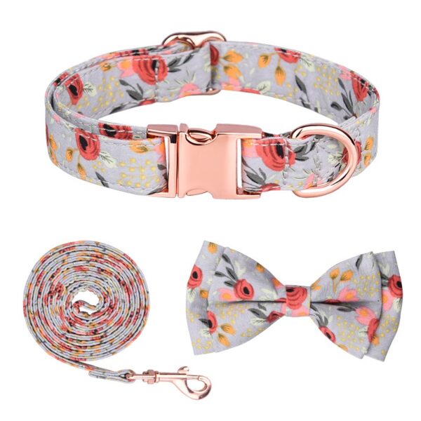 Sunflower Pet Collar Cotton Breathable Dog Collar Zou Ju Printed Neck Ring Pet Supplies