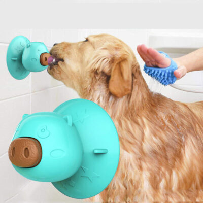 587638967 Pet Supplies Licker Plate Molar Cake Educational Bite Resistant Rubber Sucker Dog Toy