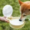 587634614 500ml Portable Cat Dog Water Bottle Sealed Travel Puppy Cats Fold Drinking Bowl Outdoor Pet Water Dispenser Feeder Pet Supplies