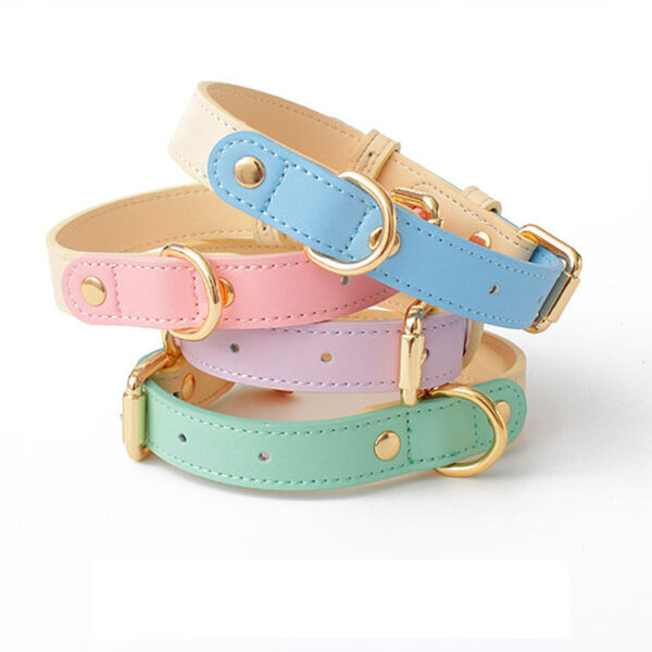 587632825 Genuine Leather Pet Dog Cat Collar Leash Dog Rope Dog Chain Dog Belt Pet Supplies
