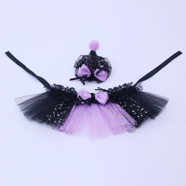 587813829 Little Pet Halloween Party Dress Up Supplies Guinea Pig Lizard Rabbit Hat Climbing Pet Kuromi Puffy Skirt