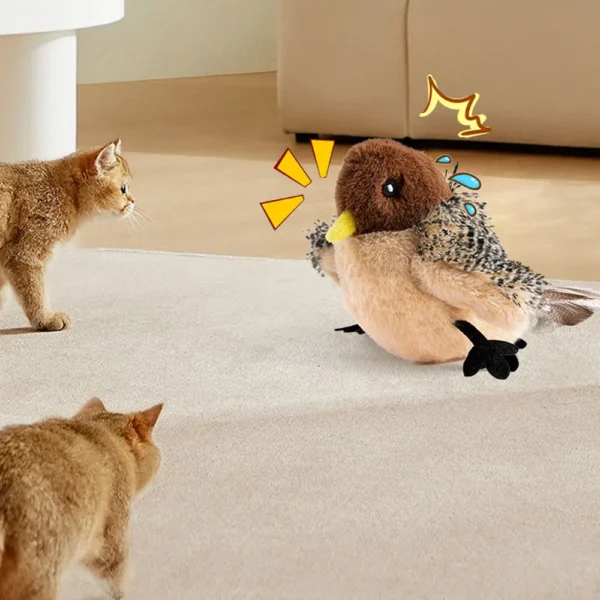 Cat toys touch sense sound teasing cat sticks plush simulation birds pet supplies grind teeth self pleasure relieve boredom