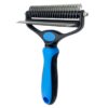 New pet dual use two-in-one knot combing artifact beauty cleaning hair removal knife comb pet comb supplies