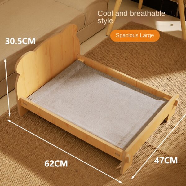 587634350 Cat Bed Universal Pet Bed Pet Nest Dog Nest Removable Solid Wood Bed Cute Kitten Princess Bed Pet Supplies