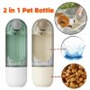 587634442 2 In 1 Pet Water Cup Segment Design Green Dog Walking Portable Drinking Cup Dog Feeding Supplies Pet Supplies Dog Walking Water
