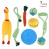 Pet Supplies Dog Cotton Rope Toy Tooth Grinding and Tooth Cleaning Dog Bite Rope Combination Set