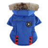 587625799 Pet Dog Supplies Winter Padded Dog Clothes Chest and Back Zipper Jacket Pet Clothes Chest and Back
