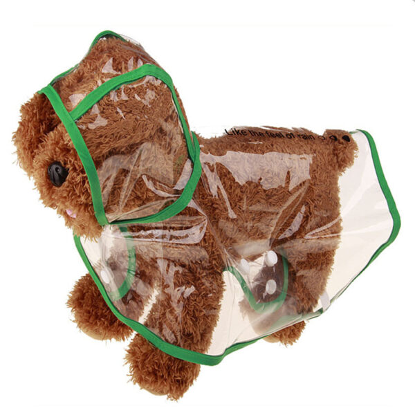 587632800 Pet Supplies Dog Raincoat Teddy Small And Medium-Sized Dogs New Transparent Plastic Fashion Poncho Pet Raincoat