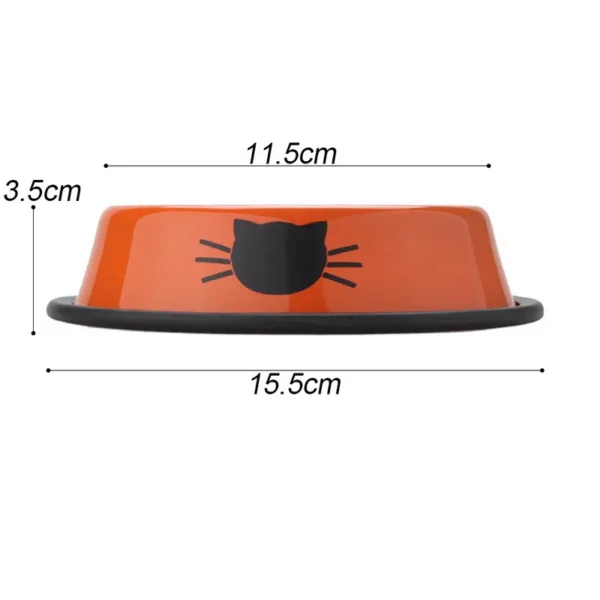 587689742 Pet Product Dog Cat Food Bowls Stainless Steel Anti-skid Dogs Cats Water Bowl Pets Drinking Feeding Bowls Tools Pet Supplies