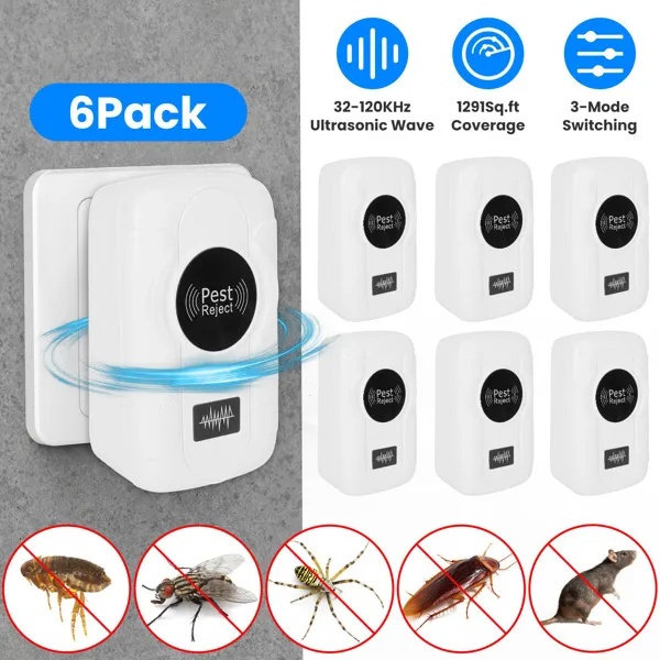 a2e44669-d761-4d0a-9059-4838f08cf484.jpg 6-Pack Ultrasonic Insect Repellent - Dual Sound-Wave Tech