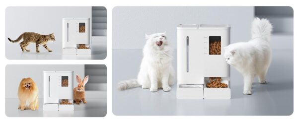 a4d8518c-8b5f-4d45-ad7b-3548f66184a4.jpg Waithem WiFi Automatic Pet Feeder & Waterer 2-in-1 Set App-Controlled, 2-Week Capacity, Detachable &Washable, Moisture-Proof