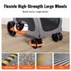 a7cbe3b4-fa28-4d6a-9ad5-6107e28afa60.jpg Pet Stroller 4-Wheels Dog Stroller Carrier 160lbs Weight Capacity Portable