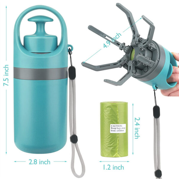 a87f4cbb-75c8-47b1-b79a-8731da84b912.jpg Portable Lightweight Dog Pooper Scooper With Built-in Poop Bag Dispenser Eight-claw Shovel For Pet Toilet Picker Pet Products