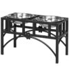 ab2120e9-070d-44a3-a8e9-0775b8c6a5d9.jpg Double Stainless Steel Heavy Duty Dog Food Bowl Elevated Pet Feeding Station