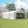 ac6fa635-3de5-4de2-aa08-98d44d22dfec.jpg 20 X 40 Ft Heavy Duty Party Tent Outdoor Gazebo Wedding Tent Event Shelter Carport BBQ With Removable Sidewalls & Windows, Outside Waterproof Canopy For Parties, White