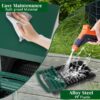 af50789b-5c1c-4937-9053-d1d48a0cc1c3.jpg 3 Compartment Roll Out Chicken Nesting Box With Plastic Basket, Egg Nest Box Chicken Laying Box Hens Chicken Coop Box, Green