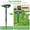 afdd0e06-b69c-4d9c-a0e4-2e07c2a8580a.jpg 1Pc Solar Ultrasonic Animal Repeller PIR Motion Sensor Animal Repellent Chaser IPX4 Waterproof For Farm Garden Yard To Drive Raccoon Squirrel Rat Skunk Rabbit Mole Dog Cat Snake