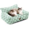 Made4Pets Medium Sage Green Plaid Pet Sofa Bed,Pickup Only