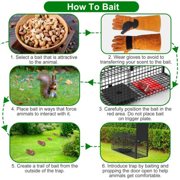 b084f13f-fcce-47a1-b1c8-69c8c3451318.jpg Live Animal Cage Trap For Animals Humane Galvanized Iron Trap Cage For Raccoons Armadillos Foxes Opossums Muskrats Beavers 26in 32in 40in Size Options