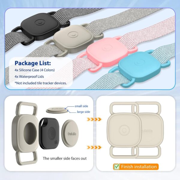 b0a4e1c1-abab-45c4-8b93-92a781523079.jpg Dog Collar Holder For Tile Mate Waterproof Anti Lost Protective Case With Mate Tile Tracker For Cat Pet Necklace, Soft Silicone