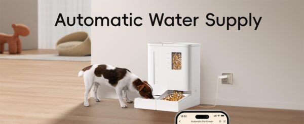 b0d7a590-8e26-4969-ac26-45039d623594.jpg Waithem WiFi Automatic Pet Feeder & Waterer 2-in-1 Set App-Controlled, 2-Week Capacity, Detachable &Washable, Moisture-Proof