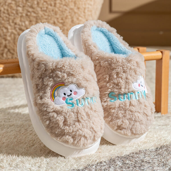 b2afa27f-7f3f-4736-9b7f-bb2fe54e7423.jpg Cute Cartoon Cotton Slippers Thick Bottom Home Slippers Fashion Floor Bedroom Slipper Women Men Couples Warm House Shoes