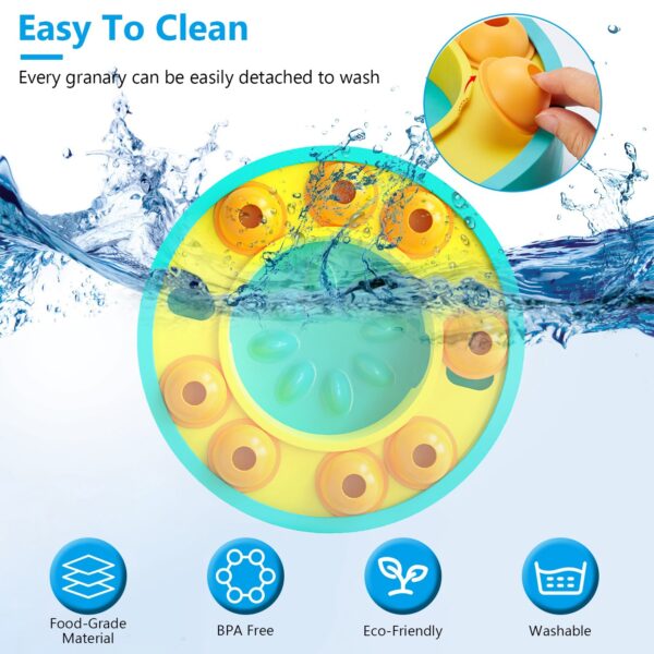 b445c074-f751-46f4-b386-65b14e3e2279.jpg 1Pc Dog Puzzle Food Feeder Slow Feeding Bowl Interactive Toy Dog Treat Dispensing Toy For IQ Training Mental Enrichment For Small Medium Large Dog Cat