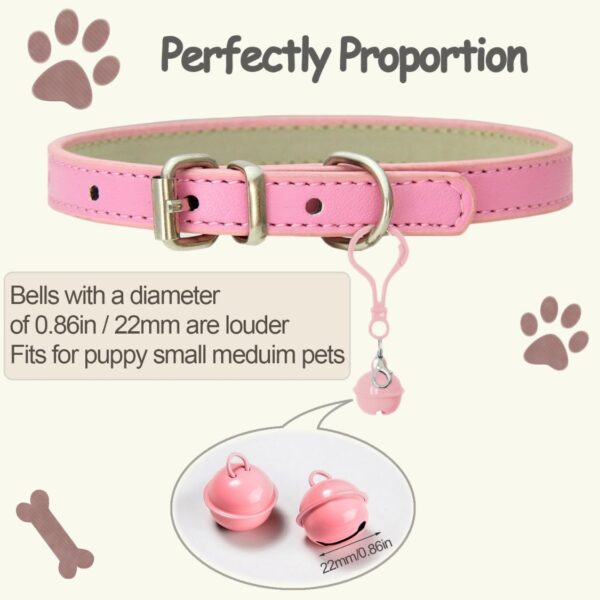 b5a3647b-ccf2-4e8d-b10d-5f2ca6d21c42.jpg Pet Bells For Collars, 6pcs Dog Bells Cat Bells Multi Color Dog Collar Charms Pet Pendant Accessories With Clasps